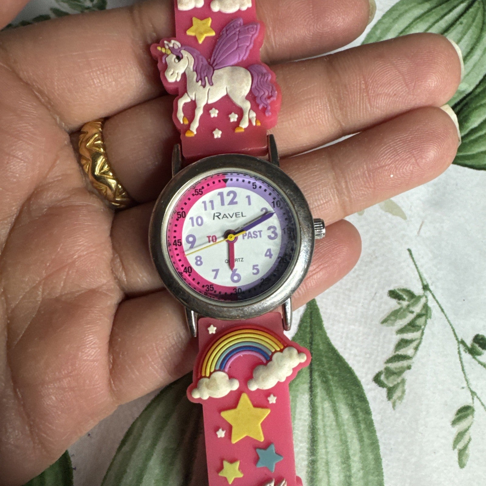 Beautiful Pink Colour Ravel Unicorn Kids Girl Watch- Fancy Look