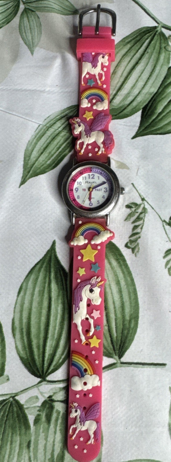Beautiful Pink Colour Ravel Unicorn Kids Girl Watch- Fancy Look
