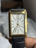 18K Gold Plated Lordson Mens Quartz Watch, new battery, no scratch, water resist