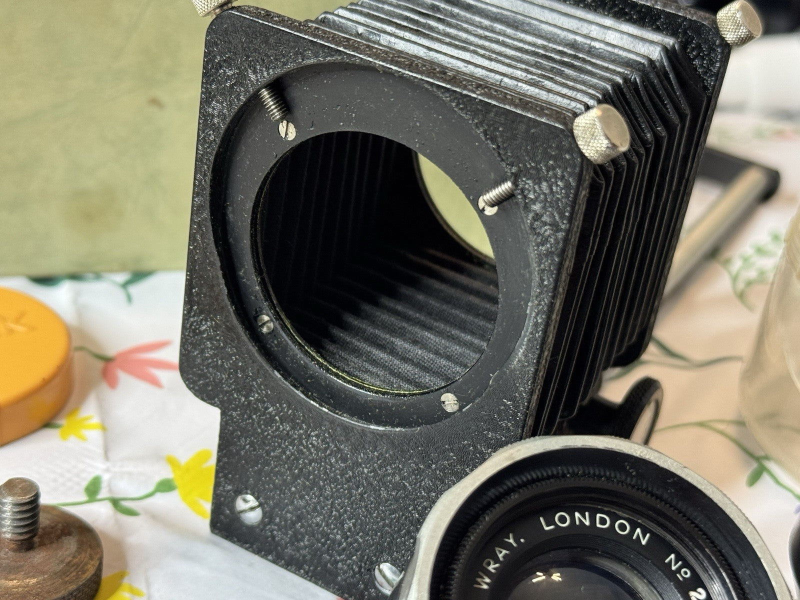 B.P.M Universal Bellows Unit + Vintage WRAY LONDON “SUPAR” 4 1/4” Lens F: 4.5