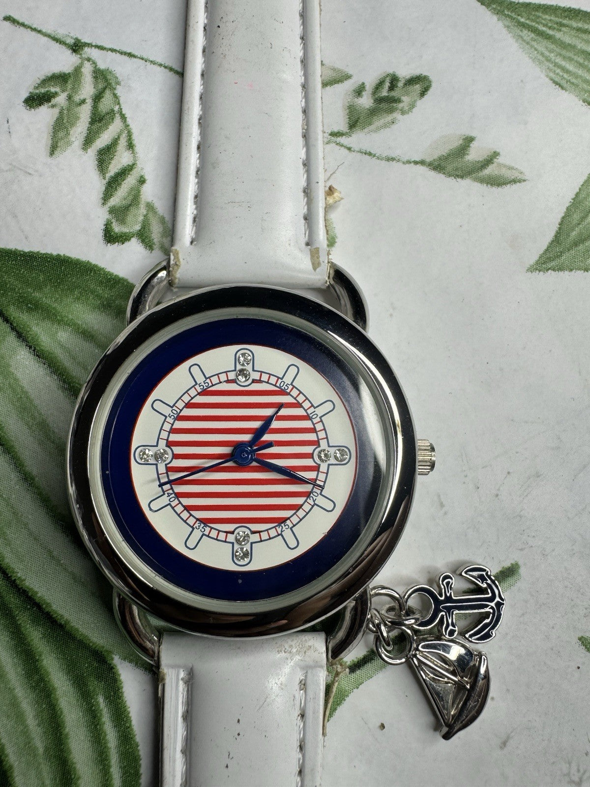 Avon Nautical Anchors Away Quartz Watch with Anchor & Bell Charm, fully working