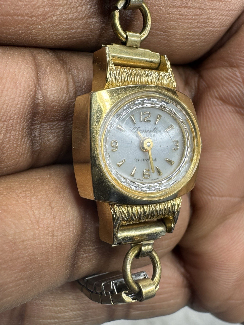 1970s Vintage Chancellor De Luxe Watch 17 Jewels Ladies Mechanical Wristwatch