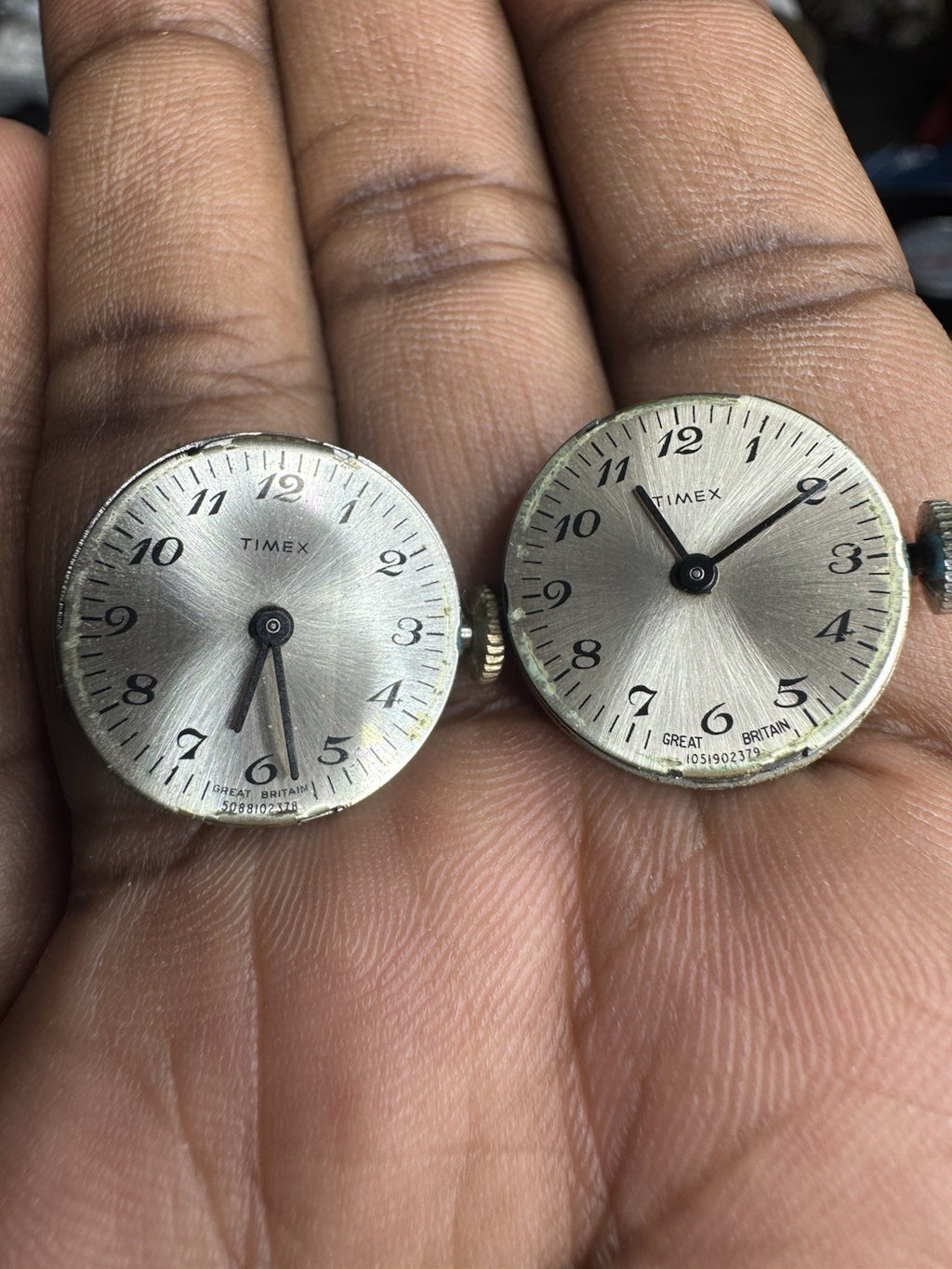 2x Timex Gold & Silver Tone Ladies Mechanical Watch, faulty, only for spare