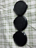 3 x 52mm Generic Front Lens Cap One Cap Is Made In Taiwan VGC Strong Plastic