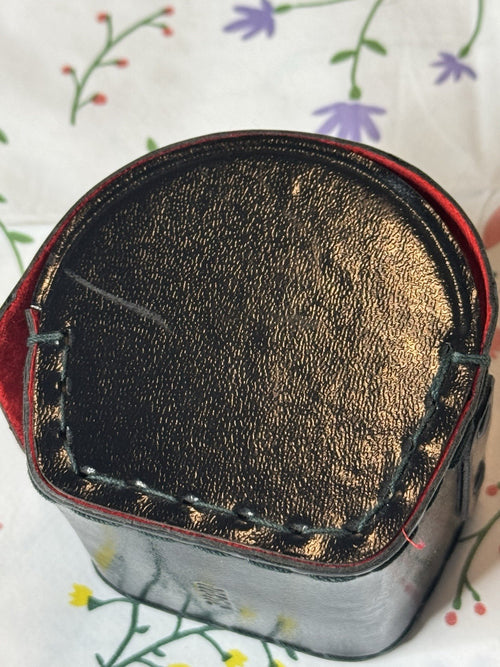 2x Teleconverter Hard Leather Case made in Japan Excellent Mint Condition