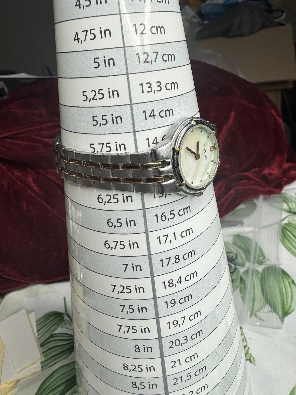 Accurist LB1743P Mother of Pearl Ladies Dual Tone Diamond Watch, fully working