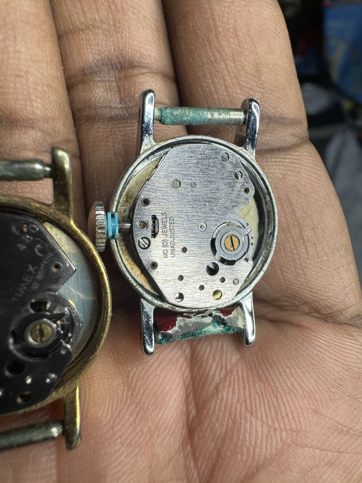 2x Timex Gold & Silver Tone Ladies Mechanical Watch, faulty, only for spare