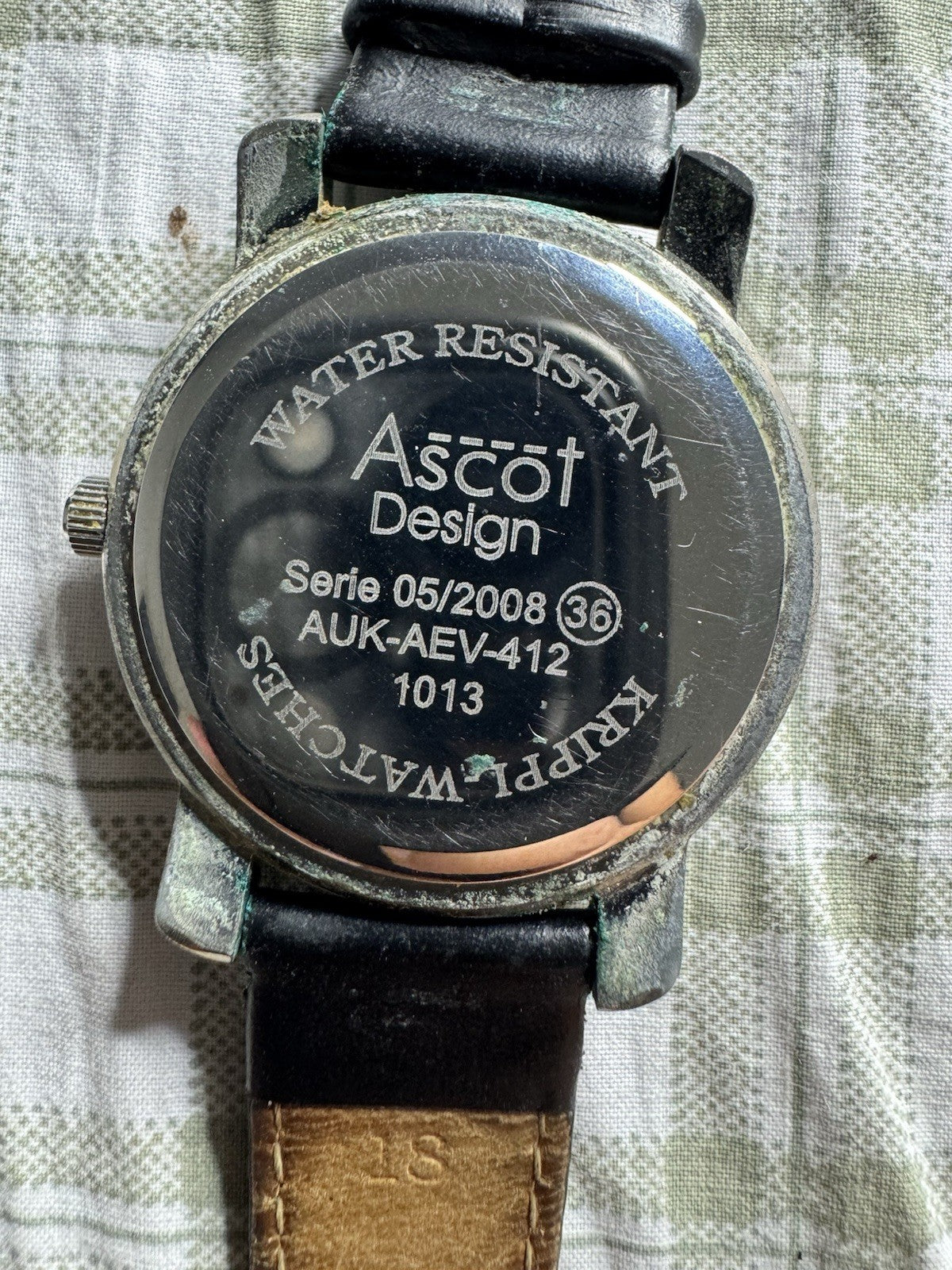 Ascot Quartz Mens Watch AUK-AEV-412 Krippl Watches Fully working new battery