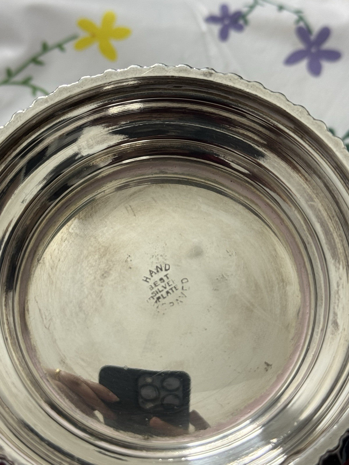 Antique Hand Best Silver Engraved Silver Plated Creamer