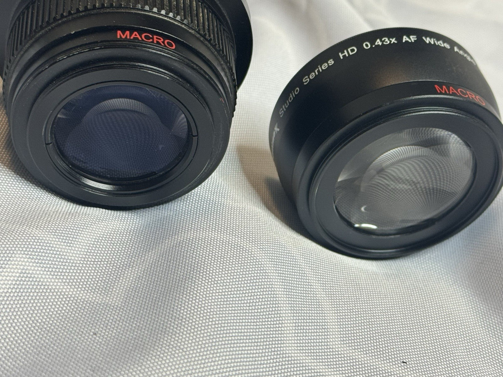 Bower Pro Digital HD MC AF 0.42*46MM and Ultimax Studio HD 0.43x AF Macro Lens