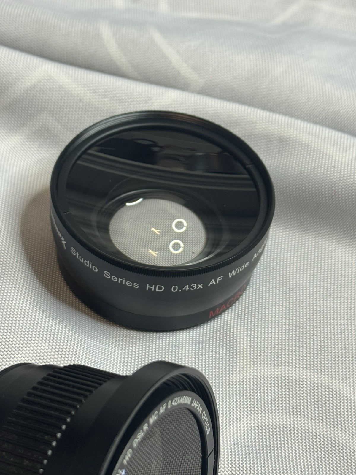 Bower Pro Digital HD MC AF 0.42*46MM and Ultimax Studio HD 0.43x AF Macro Lens