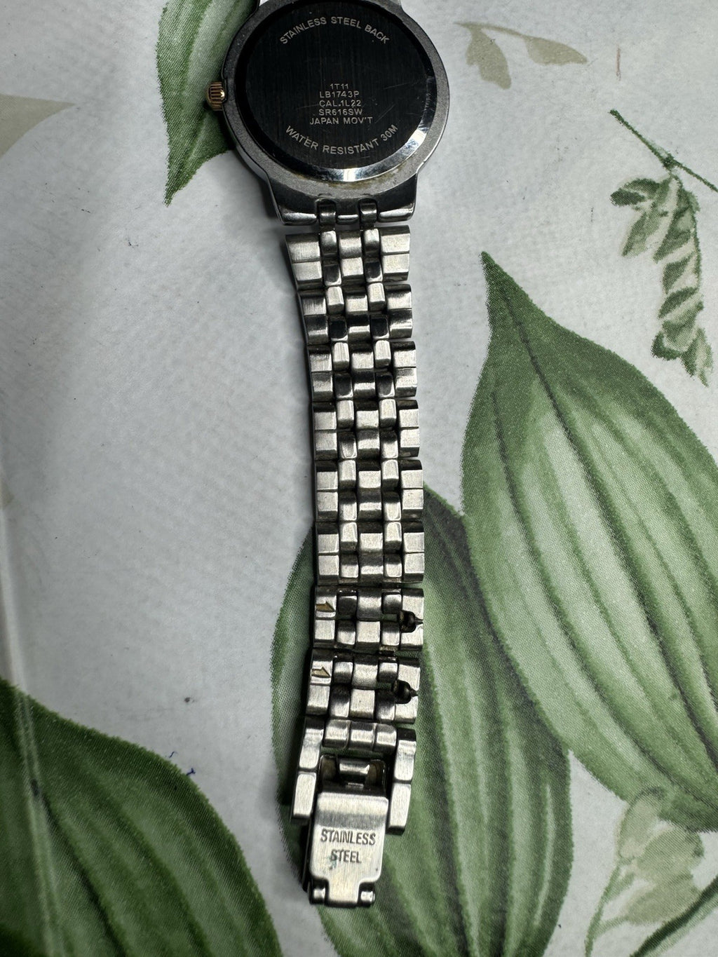 Accurist LB1743P Mother of Pearl Ladies Dual Tone Diamond Watch, fully working