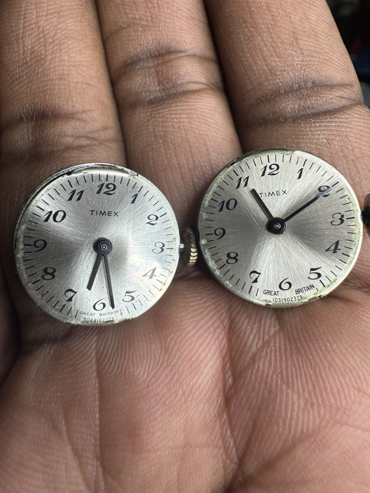 2x Timex Gold & Silver Tone Ladies Mechanical Watch, faulty, only for spare