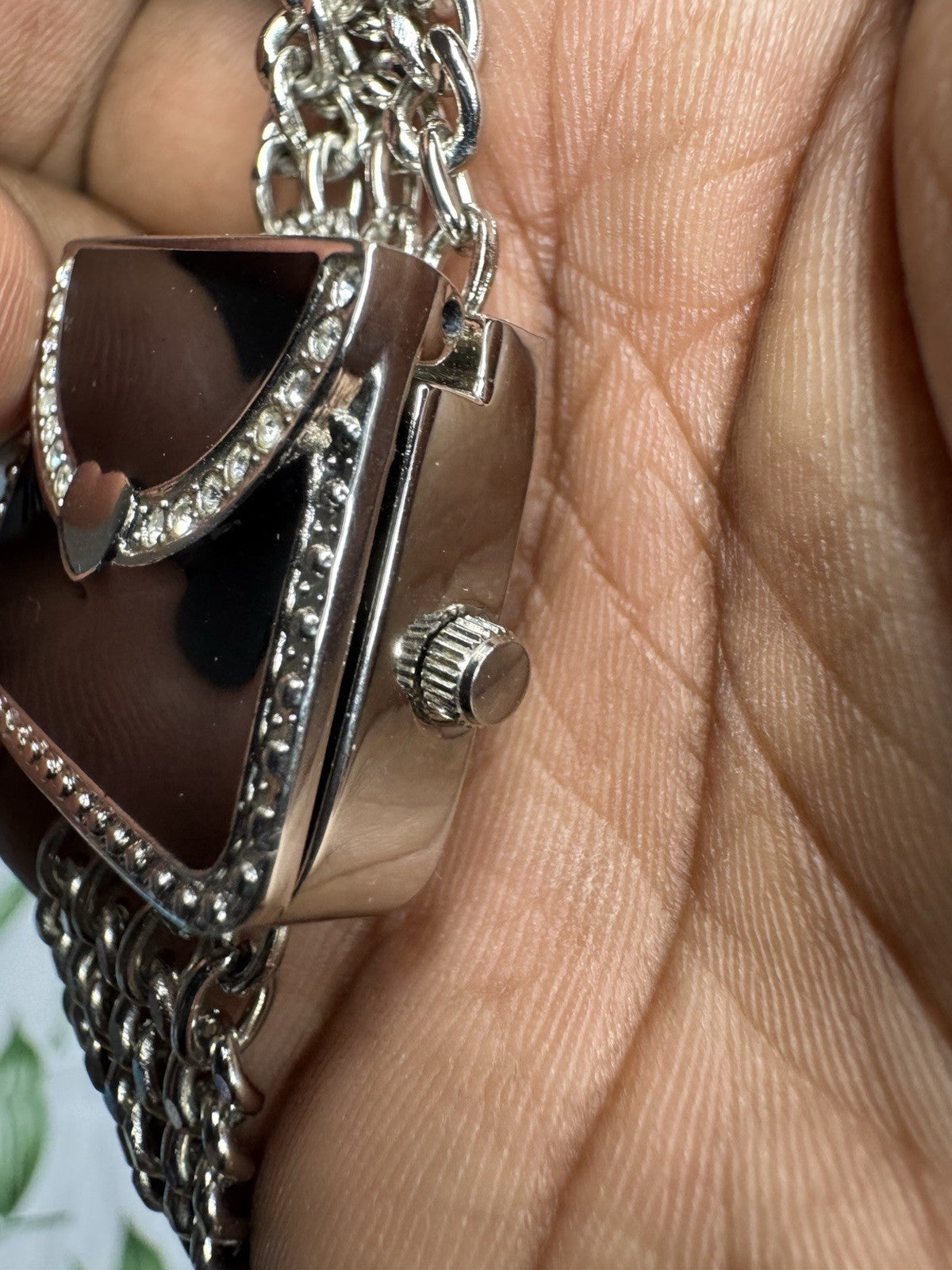 Bespoke Time 02512 Black HandBag Ladies Quartz Watch, new battery, fully working