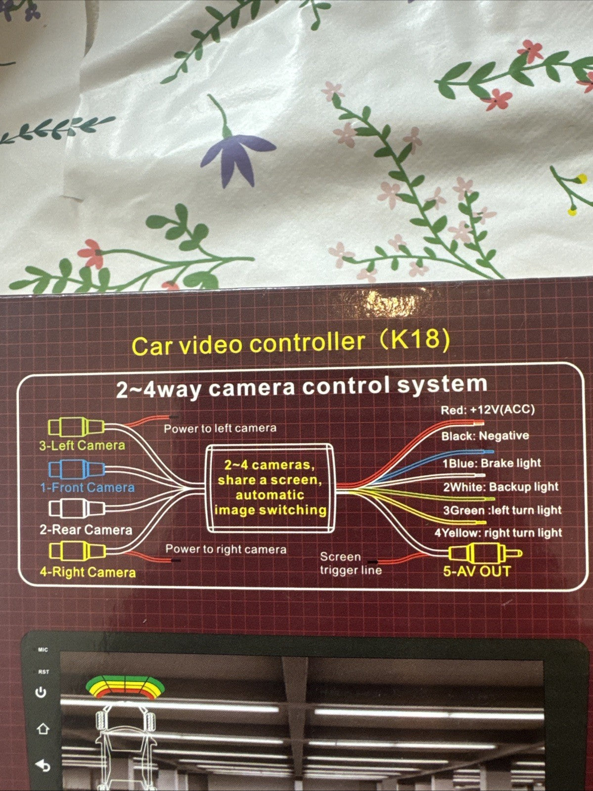 4x Parking Sensors Car Reverse Backup Rear Radar Alert System DualCore CPU desig