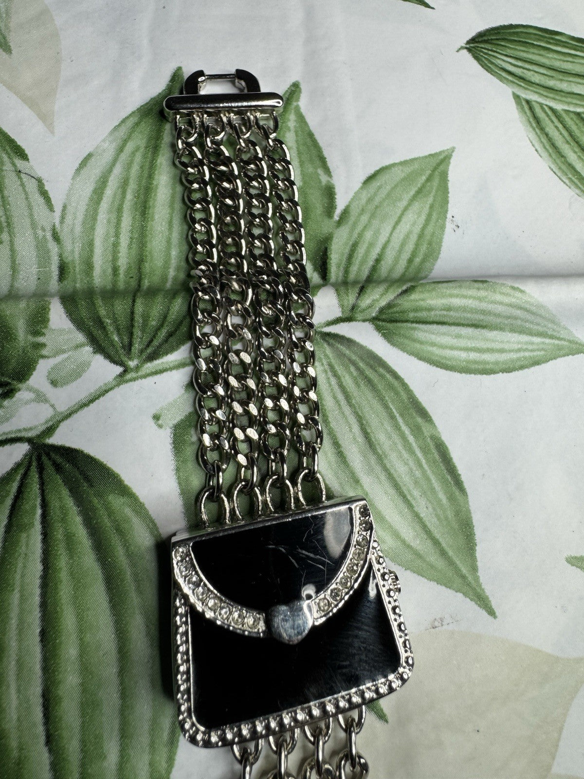 Bespoke Time 02512 Black HandBag Ladies Quartz Watch, new battery, fully working