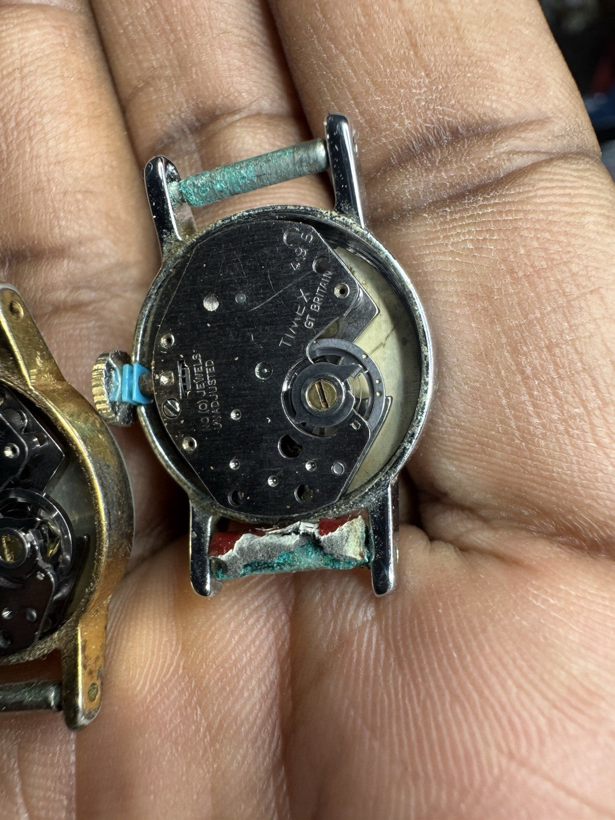 2x Timex Gold & Silver Tone Ladies Mechanical Watch, faulty, only for spare