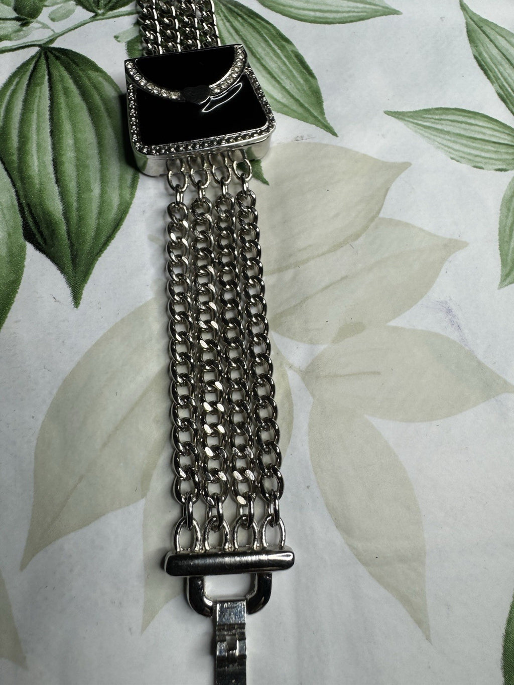 Bespoke Time 02512 Black HandBag Ladies Quartz Watch, new battery, fully working