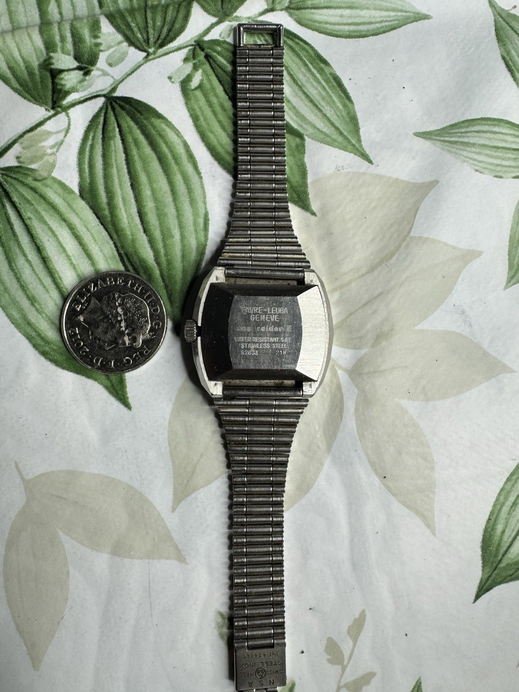 1970s Vintage Luxury Favre-Leuba Searaider II Daymatic Automatic Watch, working