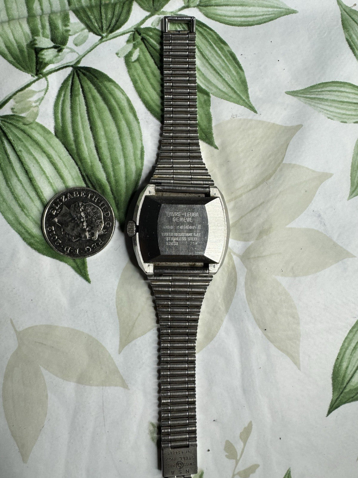 1970s Vintage Luxury Favre-Leuba Searaider II Daymatic Automatic Watch, working