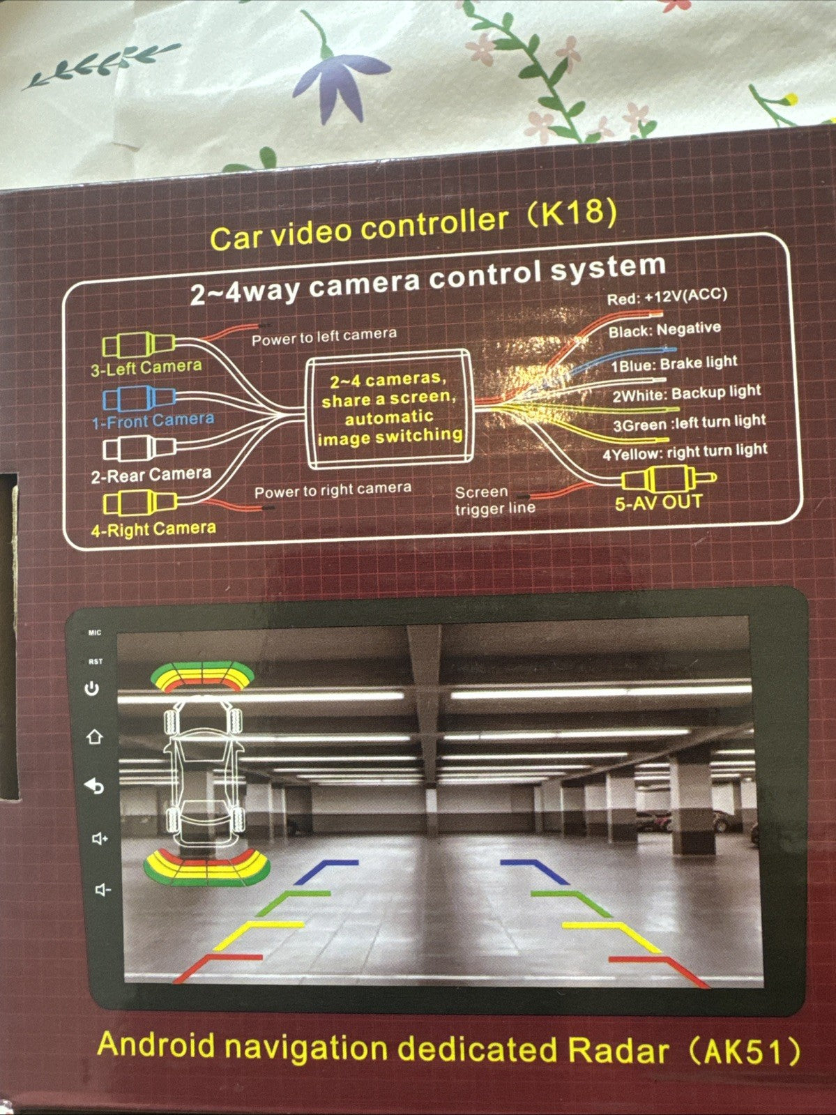 4x Parking Sensors Car Reverse Backup Rear Radar Alert System DualCore CPU desig